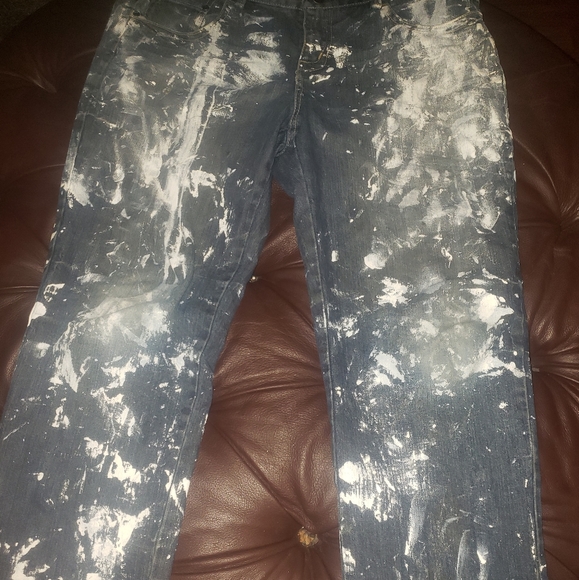 My HANDMADE OWN DESIGN JEANS SPLASH SASH FOR ALL - Picture 2 of 5